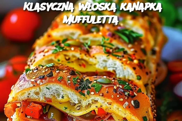 Klasyczna włoska kanapka Muffuletta