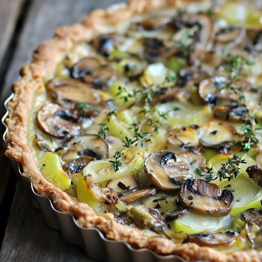 Leek, Mushroom & Thyme Tart: A Savory Delight for Any Occasion