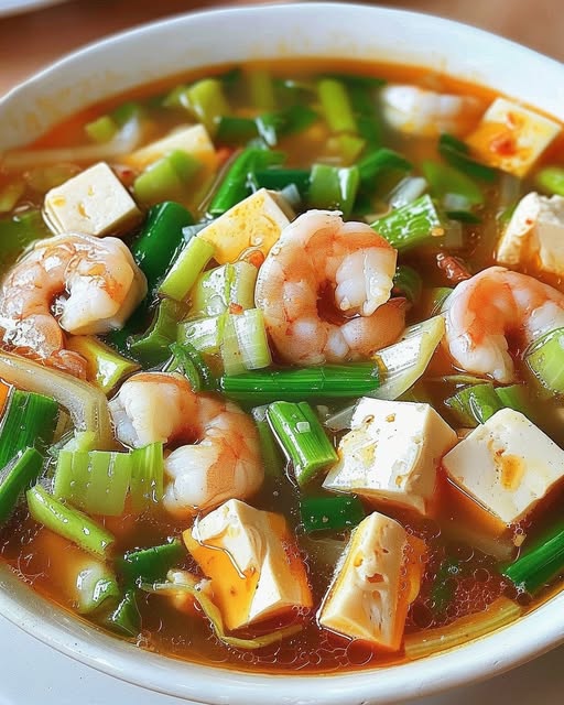 Shrimp, Luffa, and Tofu Soup – A Light and Nourishing Delicacy