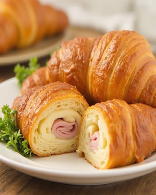 Rouleaux de Croissant au Jambon et au Fromage: A Savory French Delight