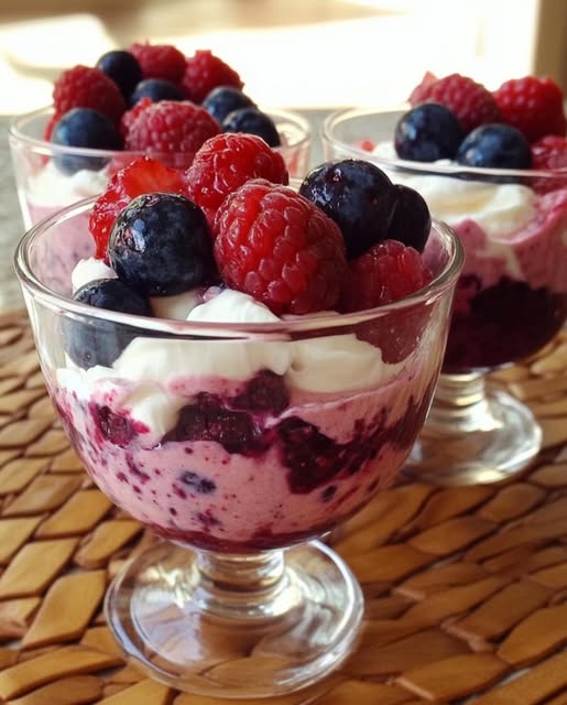 Skinny Lemon Triple Berry Fool: A Light and Refreshing Dessert