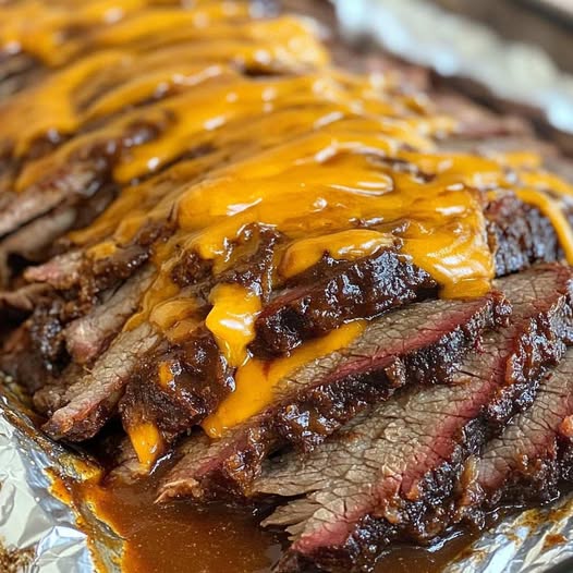 BBQ Brisket with Cheddar Cheese: A Flavor Explosion of Smoky, Savory Goodness