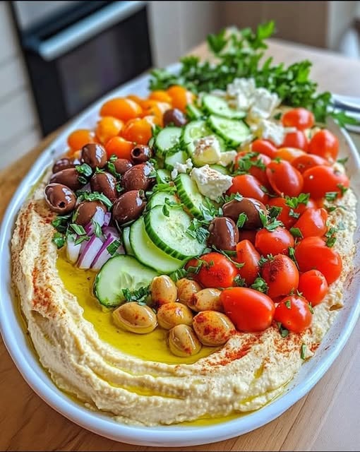 Mediterranean Hummus Platter: A Flavorful and Vibrant Appetizer