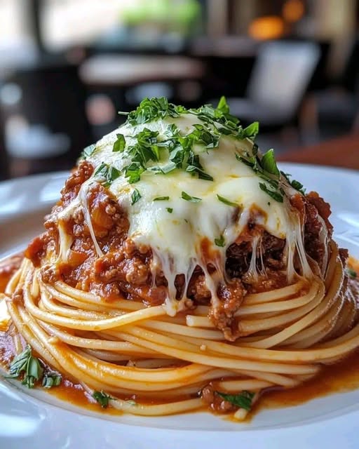 Cheesy Spaghetti Bolognese Stack: A Comfort Food Masterpiece