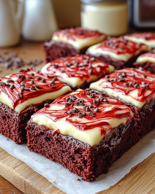 Red Velvet Brownies with Cream Cheese Frosting: A Decadent Twist on a Classic Favorite