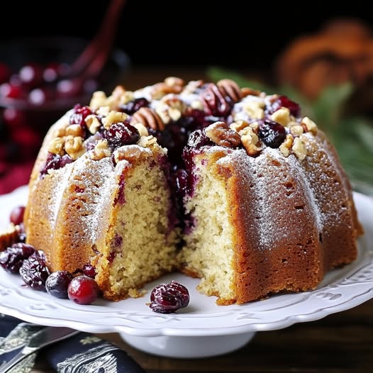 Cranberry Pecan Bundt Cake: A Christmas Delight