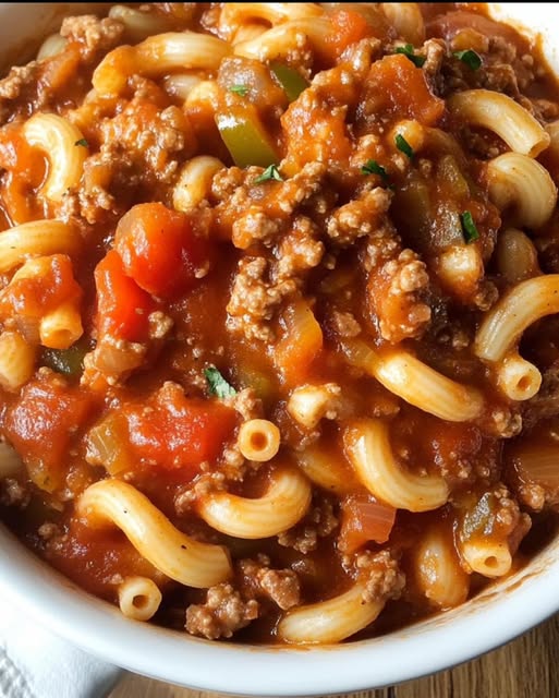 Easy Old-Fashioned American Hamburger Goulash: A Comforting One-Pot Meal