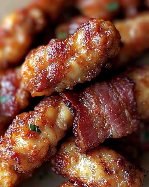 Sweet & Savory Bacon-Wrapped Chicken Tenders: A Flavor Explosion