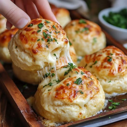 Cheesy Garlic Pull-Apart Rolls: A Perfectly Gooey, Savory Snack