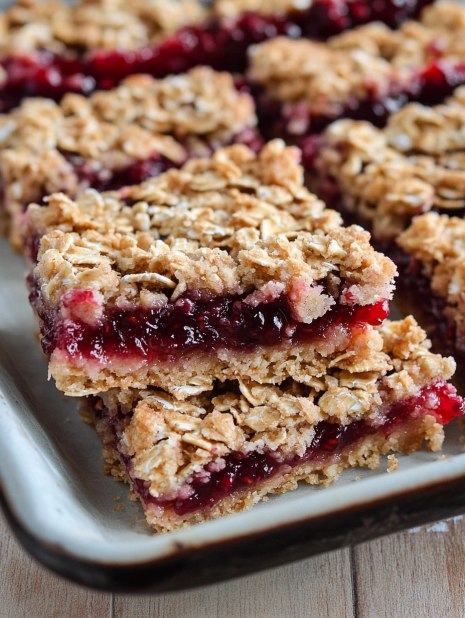 Raspberry Oatmeal Bars: A Sweet, Healthy Treat