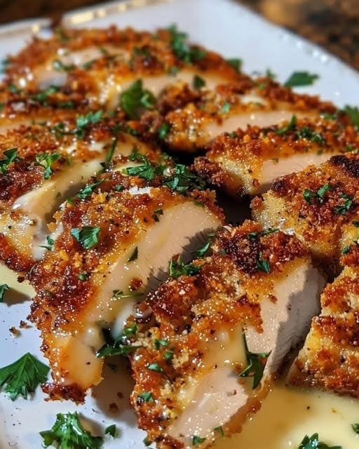 Garlic Parmesan Crusted Chicken: A Flavorful and Crispy Delight