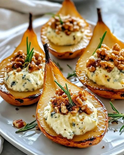 Elegant Blue Cheese Stuffed Pears: A Sophisticated Appetizer for Any Occasion