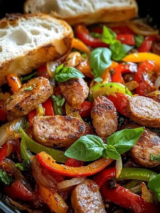 Sizzling Italian Sausage with Peppers and Onions: A Savory Delight