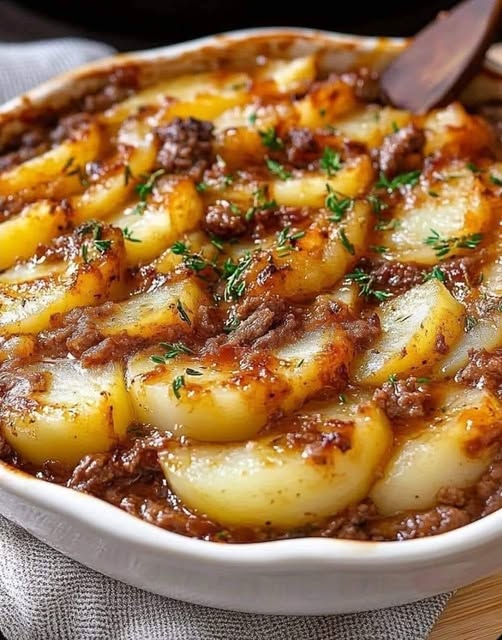 Hearty Ground Beef and Potato Casserole: A Comforting, All-in-One Meal