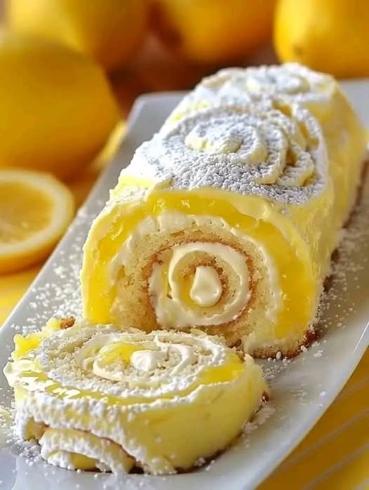 Velvet Lemon Cream Roll Cake: A Refreshing Twist on a Classic Dessert