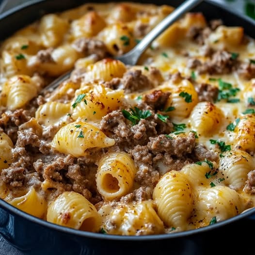 Creamy Beef & Shells Casserole: Comfort in Every Bite