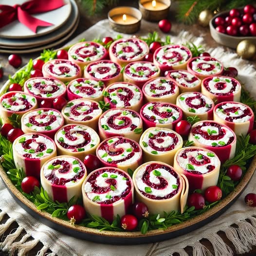 Cranberry Feta Pinwheels with Cream Cheese: A Sweet and Savory Party Delight