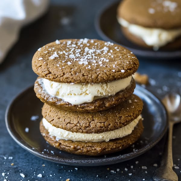 Salted Honey Gingerbread Ice Cream Sandwiches: A Magical Winter Treat