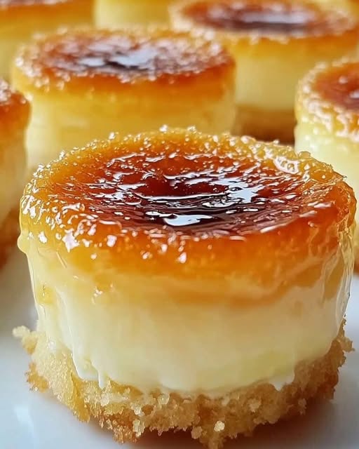 Mini Crème Brûlée Cheesecakes: A Perfectly Sweet and Creamy Dessert"