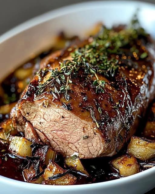 Slow-Roasted Balsamic Herb Pork Loin: A Juicy and Flavorful Feast