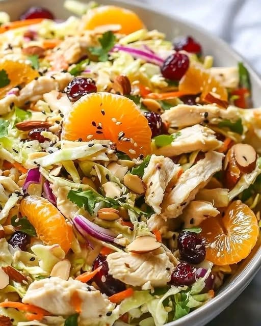 Ginger Sesame Chicken Coleslaw Salad: A Refreshing, Flavor-Packed Meal