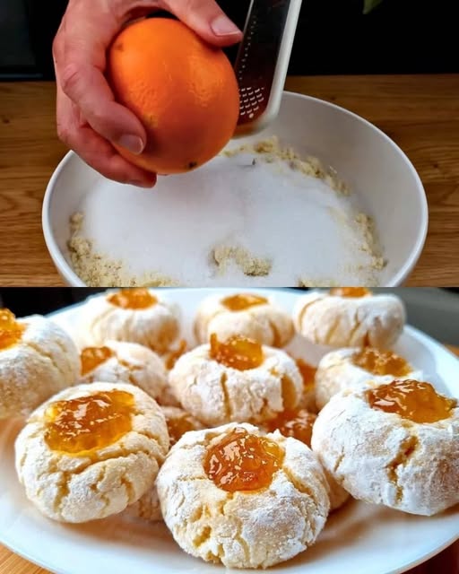 Orange-Almond Thumbprint Cookies: A Zesty and Nutty Delight