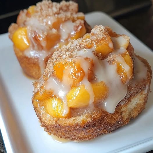 Peach Cobbler Cinnabites: A Sweet and Flaky Dessert Delight