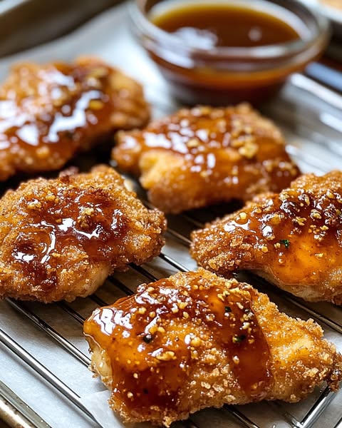 Baked Crunchy Hot Honey Chicken: A Sweet and Spicy Crispy Delight