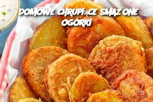 Domowe chrupiące smażone ogórki