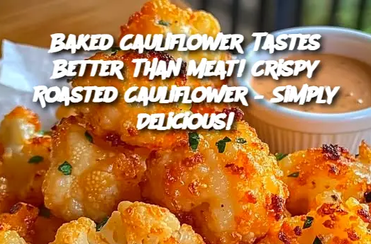 Baked Cauliflower Tastes Better Than Meat! Crispy Roasted Cauliflower – Simply Delicious!