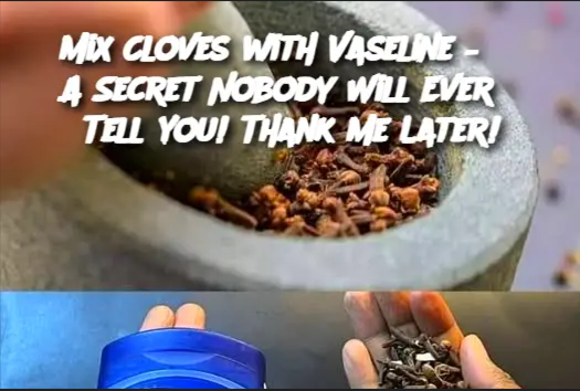 Mix Cloves with Vaseline – A Secret Nobody Will Ever Tell You! Thank Me Later!