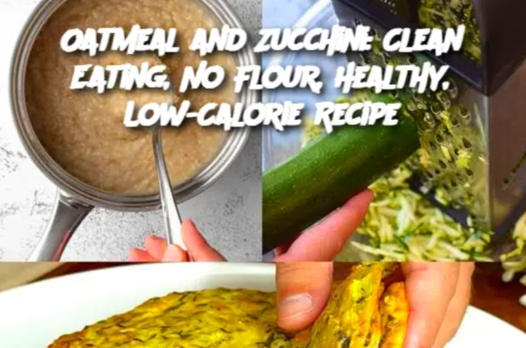 Oatmeal and Zucchini: Clean Eating, No Flour, Healthy, Low-Calorie Recipe