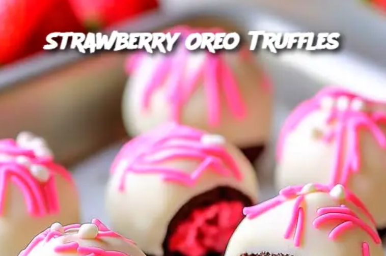 Strawberry Oreo Truffles