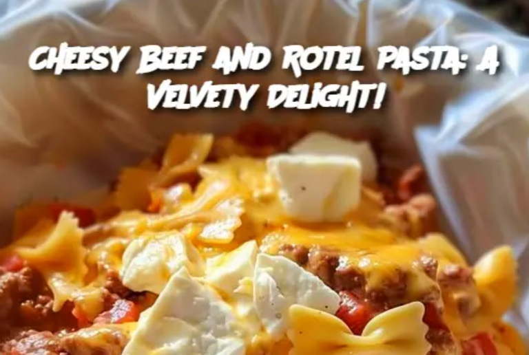 Cheesy Beef and Rotel Pasta: A Velvety Delight!