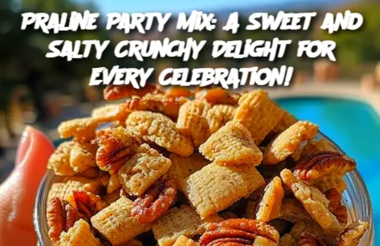 Praline Party Mix: A Sweet and Salty Crunchy Delight for Every Celebration!