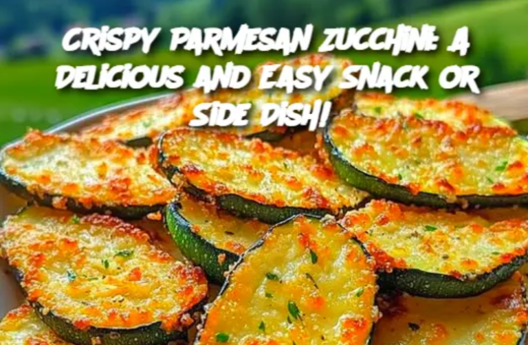 Crispy Parmesan Zucchini: A Delicious and Easy Snack or Side Dish!