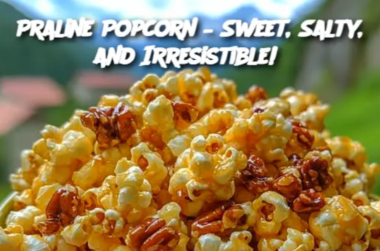 Praline Popcorn – Sweet, Salty, and Irresistible!