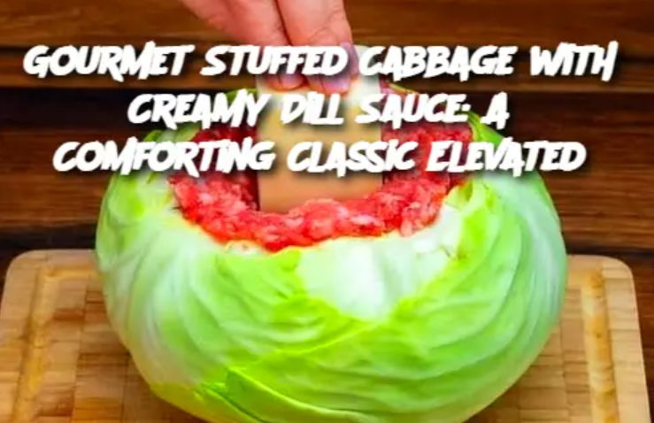 Gourmet Stuffed Cabbage with Creamy Dill Sauce: A Comforting Classic Elevated