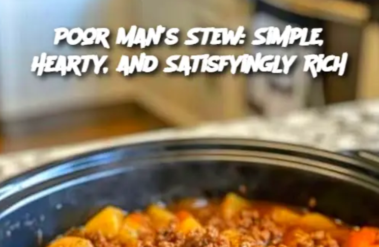 Poor Man’s Stew: Simple, Hearty, and Satisfyingly Rich