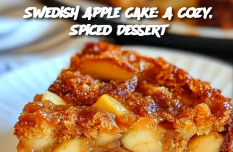 Swedish Apple Cake: A Cozy, Spiced Dessert