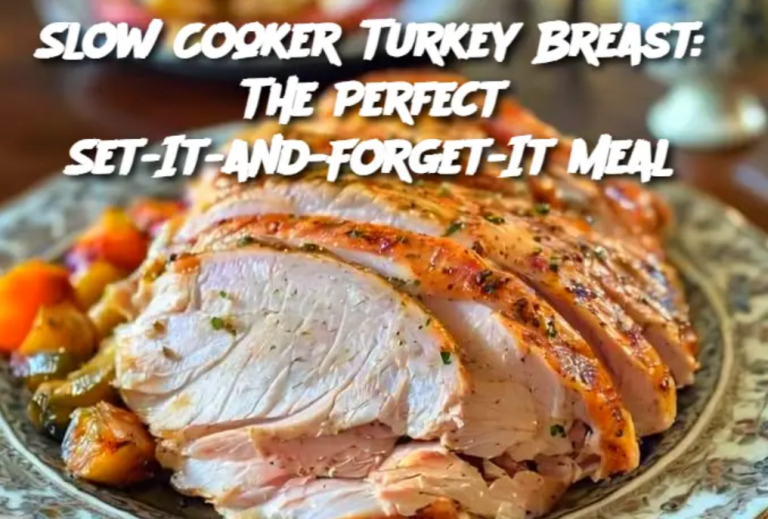 Slow Cooker Turkey Breast: The Perfect Set-It-and-Forget-It Meal