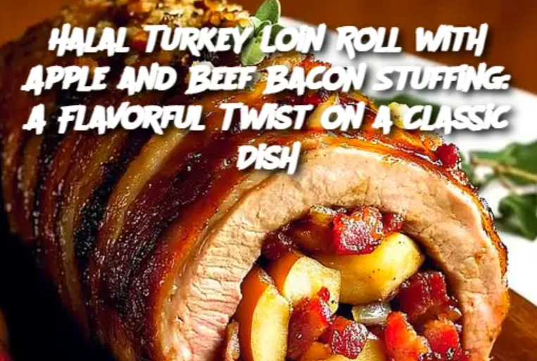 Halal Turkey Loin Roll with Apple and Beef Bacon Stuffing: A Flavorful Twist on a Classic Dish