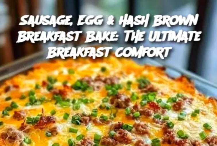 Sausage, Egg & Hash Brown Breakfast Bake: The Ultimate Breakfast Comfort