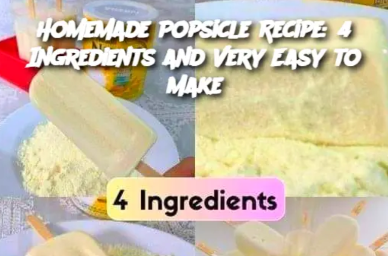 Homemade Popsicle Recipe: 4 Ingredients and Very Easy to Make