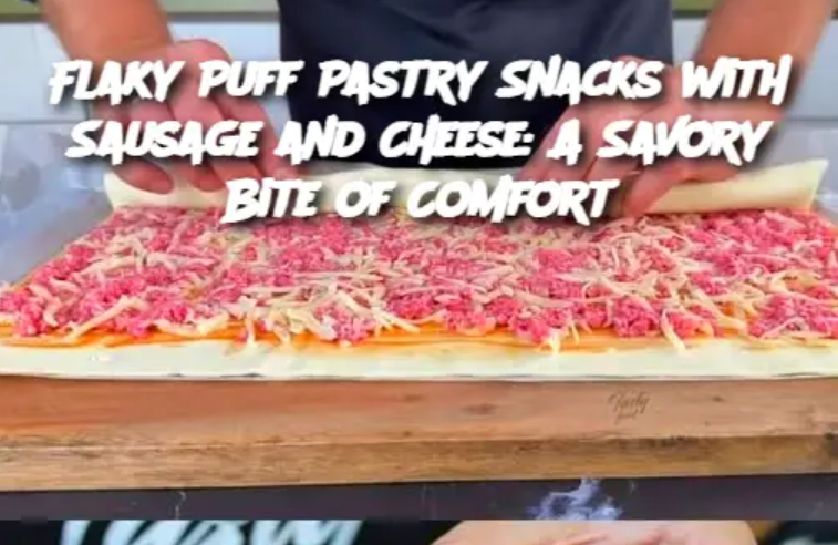 Flaky Puff Pastry Snacks with Sausage and Cheese: A Savory Bite of Comfort