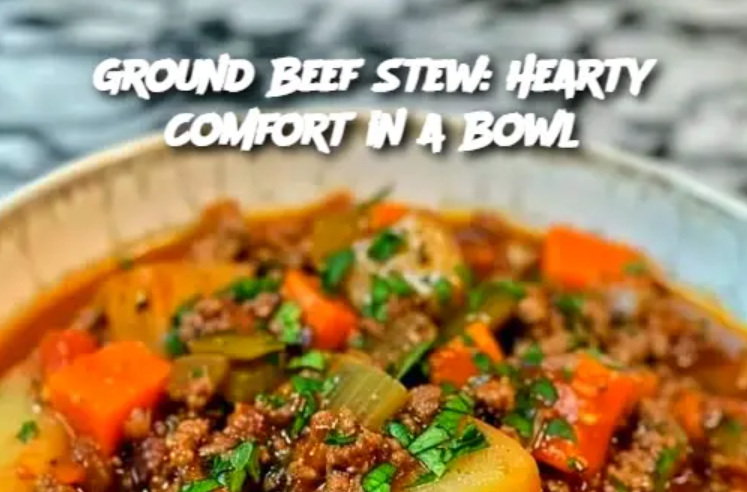 Ground Beef Stew: Hearty Comfort in a Bowl