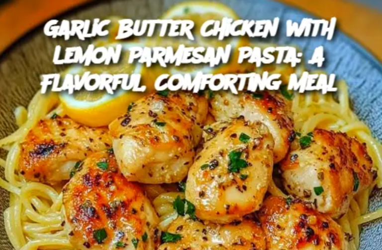 Garlic Butter Chicken with Lemon Parmesan Pasta: A Flavorful, Comforting Meal