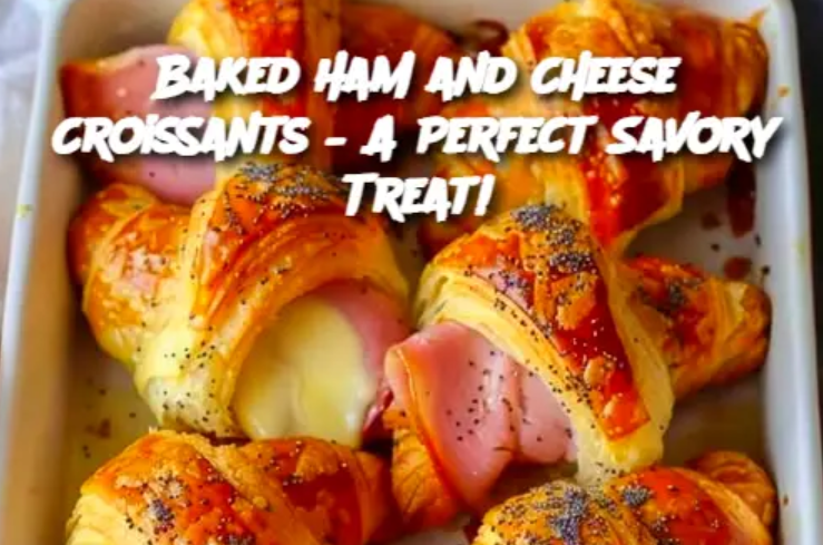 Baked Ham and Cheese Croissants – A Perfect Savory Treat!