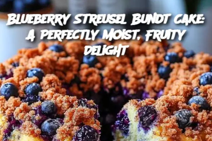 Blueberry Streusel Bundt Cake: A Perfectly Moist, Fruity Delight