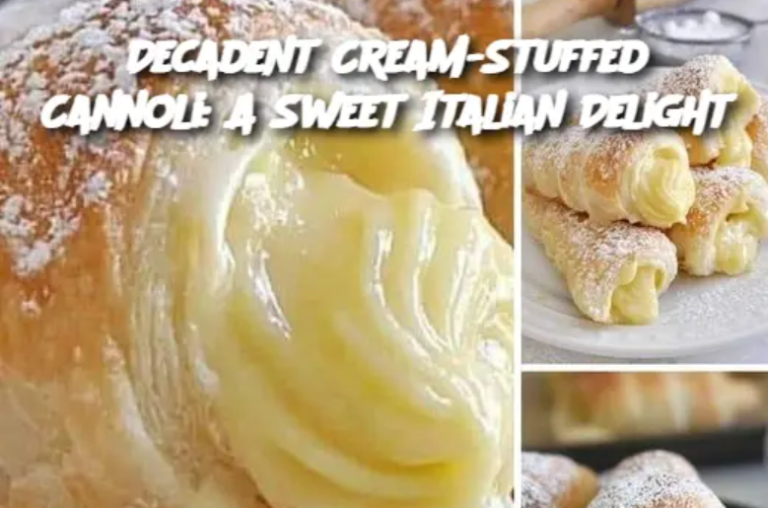 Decadent Cream-Stuffed Cannoli: A Sweet Italian Delight